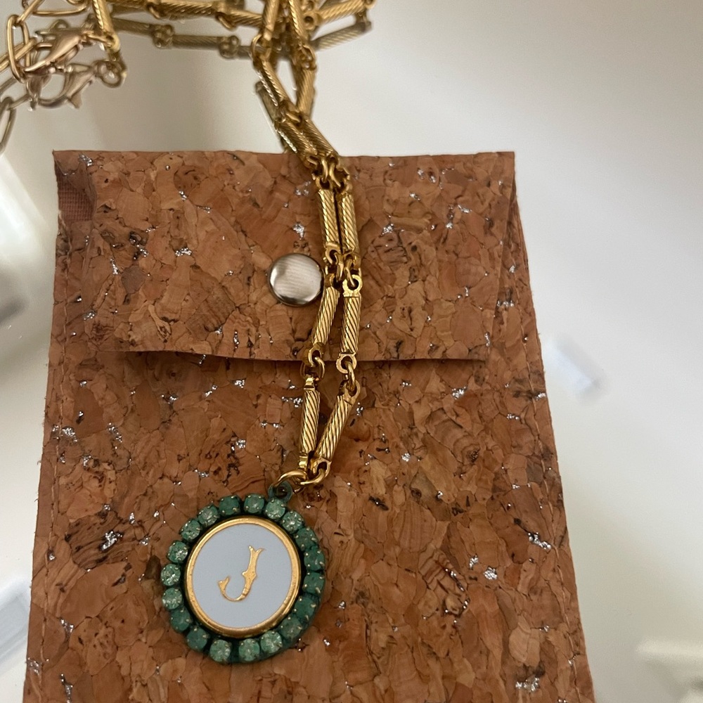 Anthropologie Tova Colorpop Initial Necklace